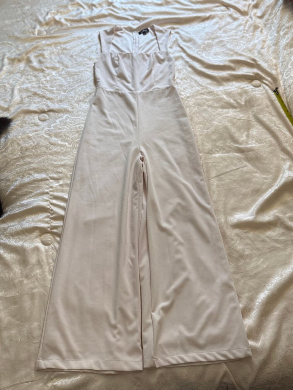 Lulus Blush Strapless Wide-Leg Jumpsuit – Size L